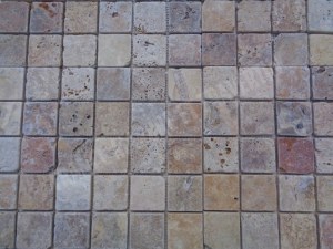 Travertin Scabos Mosaïque 4,8x4,8 cm
