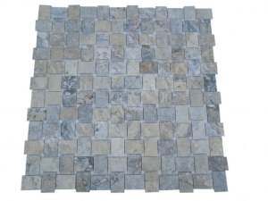 Travertin Silver Mosaïque 4,8x7,5 cm