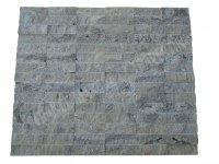 Travertin Silver Parement 5x15 cm Épaisseur : 3 cm Qualité : 1'er Choix Finition : Éclaté