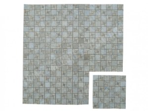 Travertin Silver - Beige Mosaïque Modèle Nice