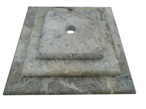 Travertin Silver Chapeau Pilier 3 Format