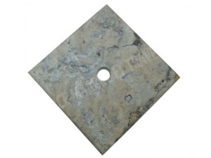 Travertin Silver Chapeau Pilier 30,5x30,5 cm