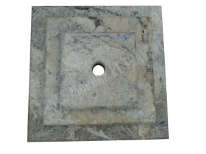 Travertin Silver Chapeau Pilier 3 Format