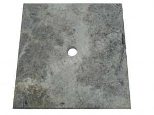 Travertin Silver Chapeau Pilier 40,6x40,6 cm