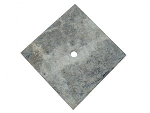 Travertin Silver Chapeau Pilier 40,6x40,6 cm