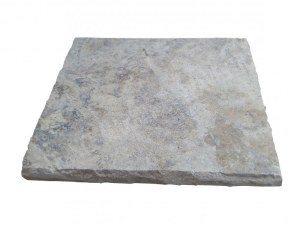 Travertin Silver Chapeau Pilier 60x60 cm Eclate