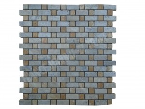 Travertin Silver - Jaune Mosaïque Modèle Bordeaux 1