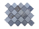 Travertin Silver - Limra Arabesque & Motif Mosaïque 31x26 cm