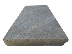 Travertin Silver Margelle de Piscine Bord Ogee 30,5x61 cm