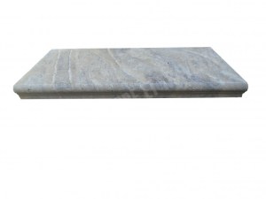 Travertin Silver Margelle de Piscine Bord Ogee 30,5x61 cm