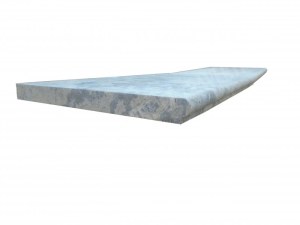 Travertin Silver Margelle de Piscine Bord Ogee 30,5x61 cm