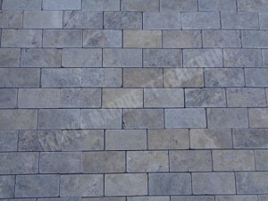 Travertin Silver Mosaïque 4,8x10 cm