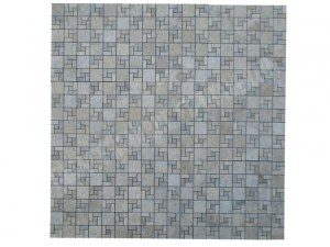 Travertin Silver Mosaïque Modelé Nice