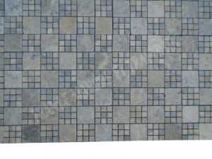 Travertin Silver Mosaïque Modelé Monaco