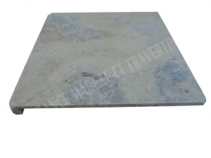 Travertin Silver Nez de Marche Droit 40,6x40,6 cm