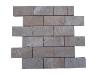 Travertin Valencia Scabas Mosaique 4,8x10 cm