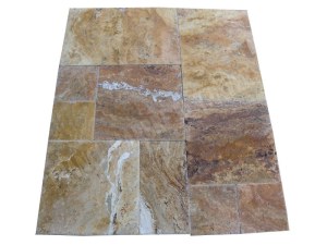 Travertin Valencia Jaune Scabas Opus Romain