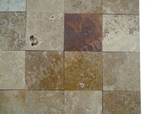 Travertin Walnut Noisset 10x10 cm