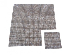 Travertin Walnut Mosaïque 2,3x2,3 cm