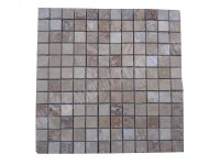 Travertin Walnut Mosaïque 2,3x2,3 cm