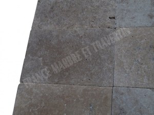 Carrelage travertin walnut noisette 40x60x2 cm 1er choix