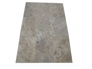 Carrelage travertin walnut noisette 40x60x1,2 cm commercial