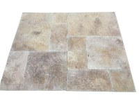 Travertin Walnut Noisette 1.5cm Big Opus Romain 1er Choix