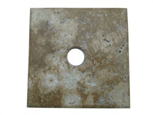 Travertin Walnut Chapeau Pilier 20,3x20,3 cm