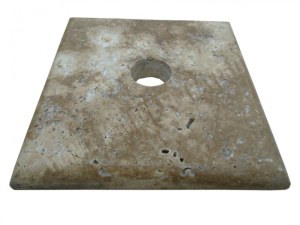 Travertin Walnut Chapeau Pilier 20,3x20,3 cm