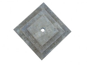 Travertin Walnut Chapeau Pilier 3 Format