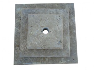 Travertin Walnut Chapeau Pilier 3 Format