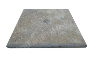 Travertin Walnut Chapeau Pilier 30,5x30,5 cm