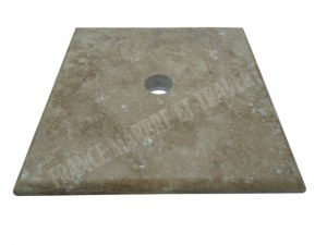 Travertin Walnut Chapeau Pilier 40,6x40,6 cm
