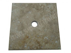Travertin Walnut Chapeau Pilier 40,6x40,6 cm