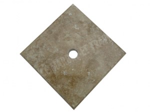 Travertin Walnut Chapeau Pilier 40,6x40,6 cm
