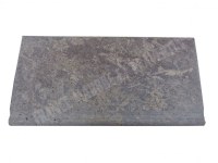 Travertin Walnut Margelle de Piscine Poignée Bord Arrondi 30,5x61 cm