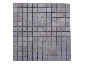 Travertin Walnut Mosaïque 2,3x2,3 cm