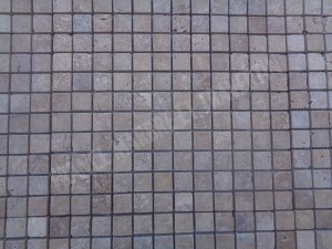 Travertin Walnut Mosaïque 2,3x2,3 cm