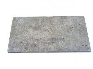 Travertin Walnut Margelle Bord Arrondi 30,5x61 cm