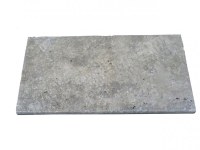 Travertin Walnut Margelle Bord Arrondi 30,5x61 cm