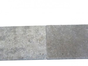 Travertin Walnut Margelle Bord Arrondi 30,5x61 cm