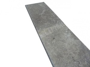 Travertin Walnut Margelle de Piscine Bord Arrondi 30,5x61 cm