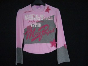 DESTOCKAGE DE TEE-SHIRTS ML GAMOLI/AB FILLES EN COTON A 1.50 EUR