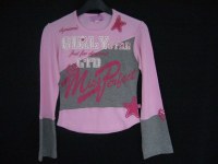 DESTOCKAGE DE TEE-SHIRTS ML GAMOLI/AB FILLES EN COTON A 1.50 EUR