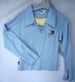 DESTOCKAGE DE TEE-SHIRTS ML GANO/C FILLES EN COTON A 1.5 EUR