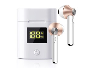 Écouteurs TWS Bluetooth 5.0 avec Étui de Recharge LED - Autonomie 3h, Navigation Playli...