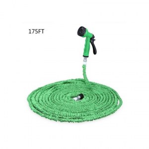 Tuyau d'arrosage extensible 45m-Bleu et vert avec pistolet 7 jets