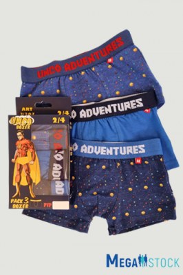 UNCO UNDERWEAR boxer pour garçons (pack, 3 pièces), vente en gros