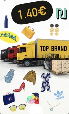 Camion complet de marchandise mix 100% marques 