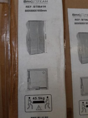 Lot complet cabine de douche pour salle de bain